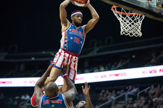 Mariaus Vizbaro / 15min nuotr./„The Original Harlem Globetrotters“ pasirodymas