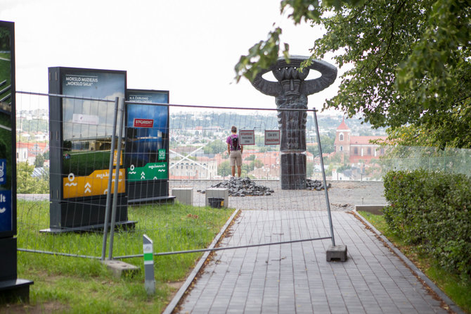 Mariaus Vizbaro / 15min nuotr./Rekonstruojama apžvalgos aikštelė