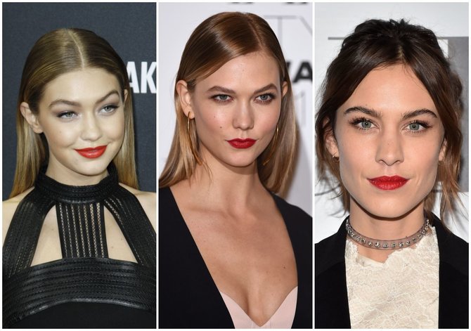 Vida Press nuotr./Gigi Hadid, Karlie Kloss, Alexa Chung