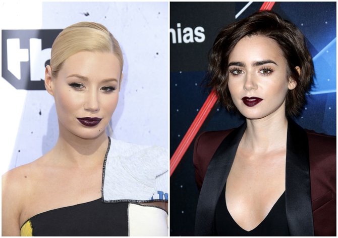 Vida Press nuotr./Iggy Azalea, Lily Collins