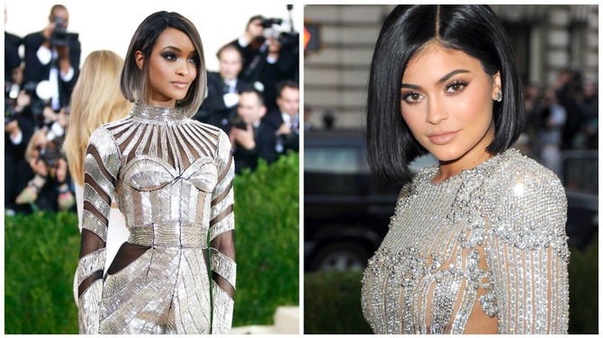 Vida Press nuotr./Jourdan Dunn ir Kylie Jenner