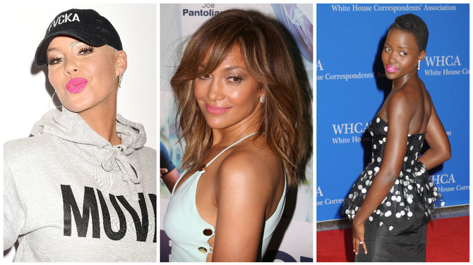 Vida Press nuotr./Amber Rose, Jennifer Lopez, Lupita Nyongo