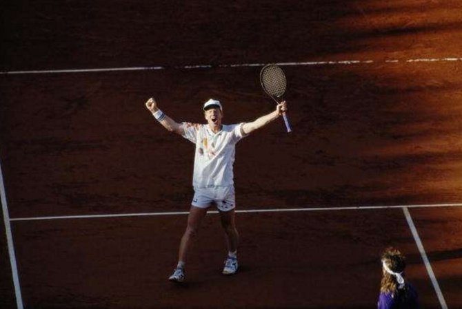 Jimo Courier triumfas 1991 metų „Roland Garros“ finale