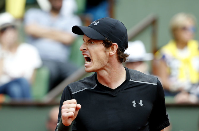 „Scanpix“ nuotr./Andy Murray išvargo pergalę antrame „Roland Garros“ etape