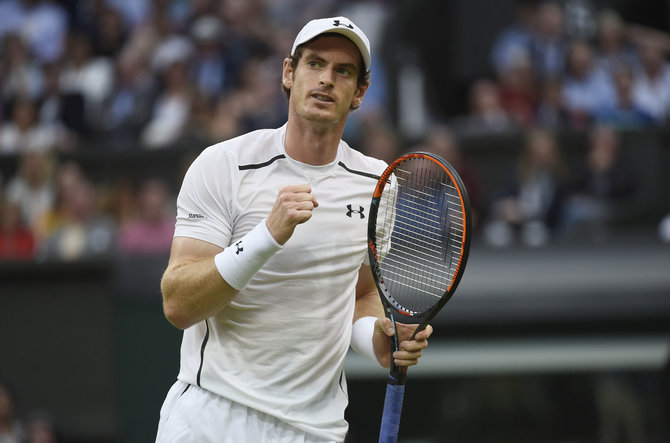 „Scanpix“ nuotr./Andy Murray – Vimbldono aštuntfinalyje