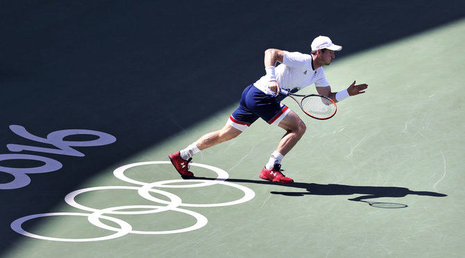 „Scanpix“ nuotr./Kei Nishikorį nugalėjęs Andy Murray užsitikrino olimpinį sidabrą