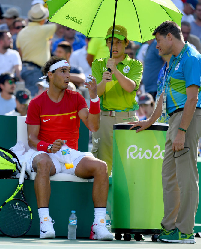 „Scanpix“ nuotr./Rafaelis Nadalis – Rio olimpiados aštuntfinalyje
