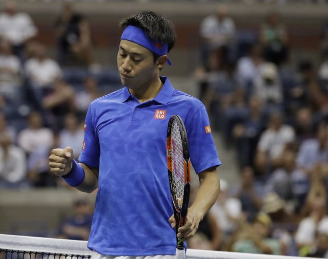 „Scanpix“ nuotr./Kei Nishikoris „US Open“ ketvirtfinalyje patiesė Andy Murray