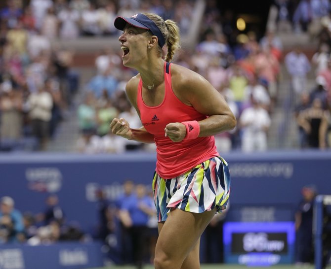 „Scanpix“ nuotr./„US Open“ čempionato finalas: Angelique Kerber – Karolina Pliškova