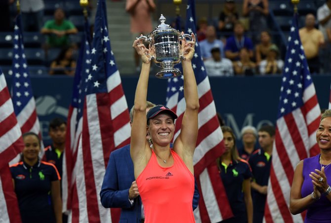 „Scanpix“ nuotr./„US Open“ čempionato finalas: Angelique Kerber – Karolina Pliškova