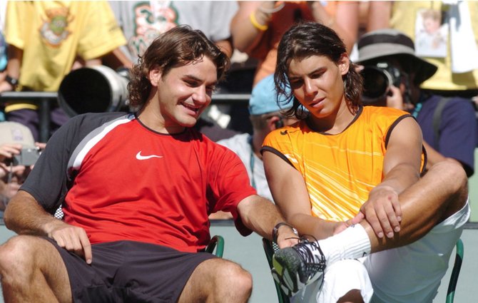 „Scanpix“ nuotr./Rafaelis Nadalis ir Rogeris Federeris