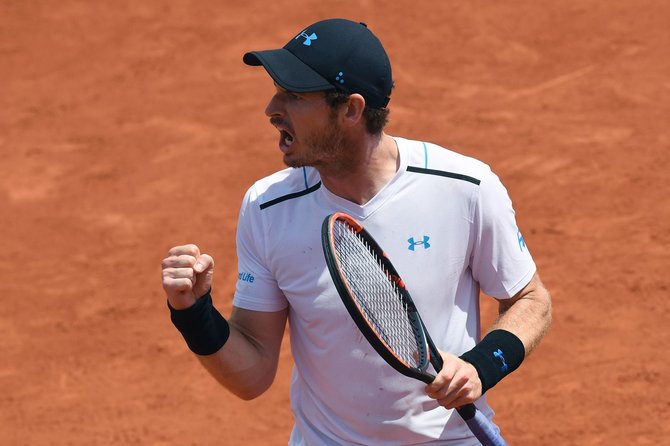 „Scanpix“ nuotr./„Roland Garros“ aštuntfinalis: Andy Murray – Karenas Hačianovas