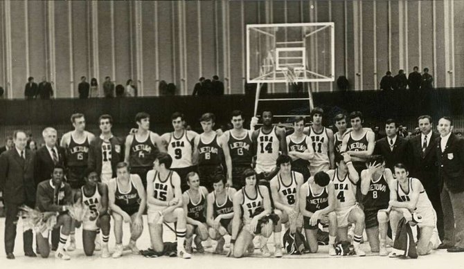 Courtesy Photos/Lietuvos ir JAV krepšinio rinktinės 1972-aisiais