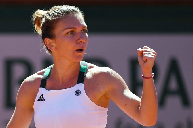 „Scanpix“ nuotr./Jelena Ostapenko prieš Simoną Halep