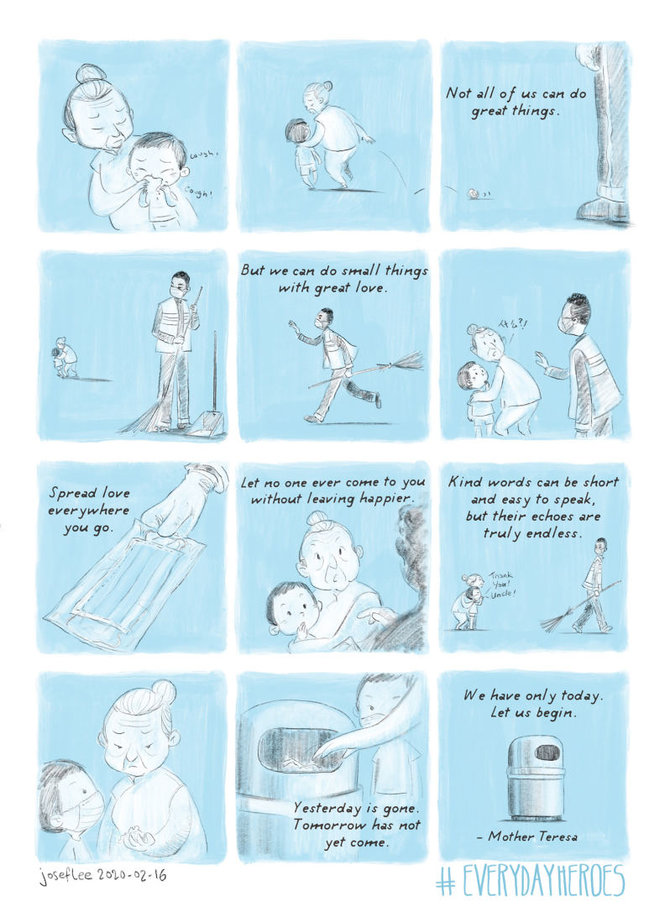 Josefo Lee iliustracija/Josefo Lee iliustracija apie koronavirusą 2020-02-16