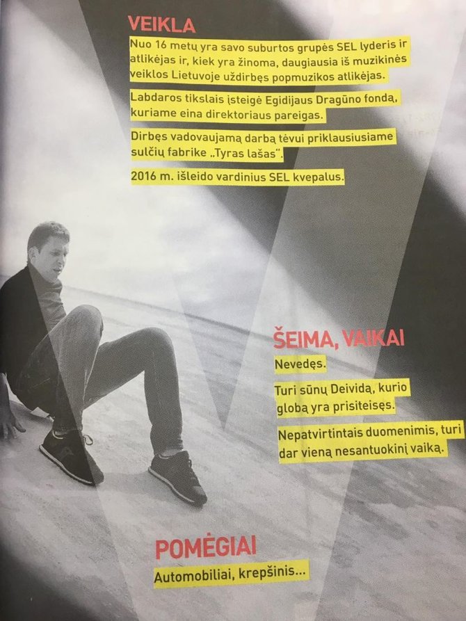 Žurnalo nuotr./Eleonoros Sebrovos leidinys apie Egidijų Dragūną „Fenomenas: SEL“