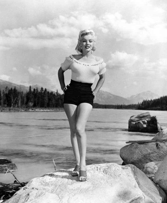 „Scanpix“ nuotr./Marilyn Monroe 1953-aisiais, Džaspero nacionaliniame parke