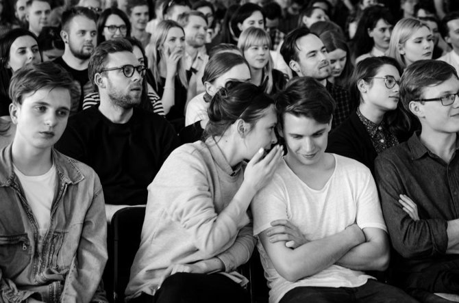 Dainiaus Pu nuotr. /Jubiliejinės „Penketų“ konferencijos akimirka