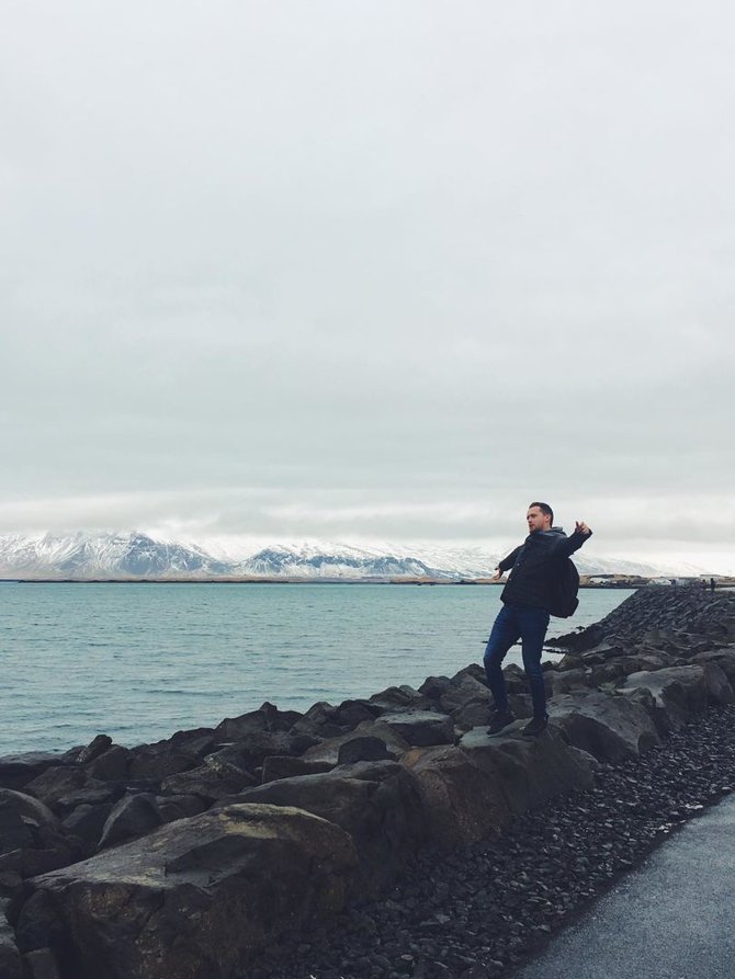 Asmeninė nuotr./Manto Katlerio ir Aistės Kabašinskaitės kelionės po Islandiją akimirka