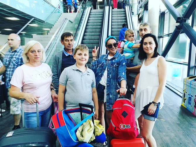 Asmeninė nuotr./Simonos Nainės šeimos atostogų Turkijoje akimirka