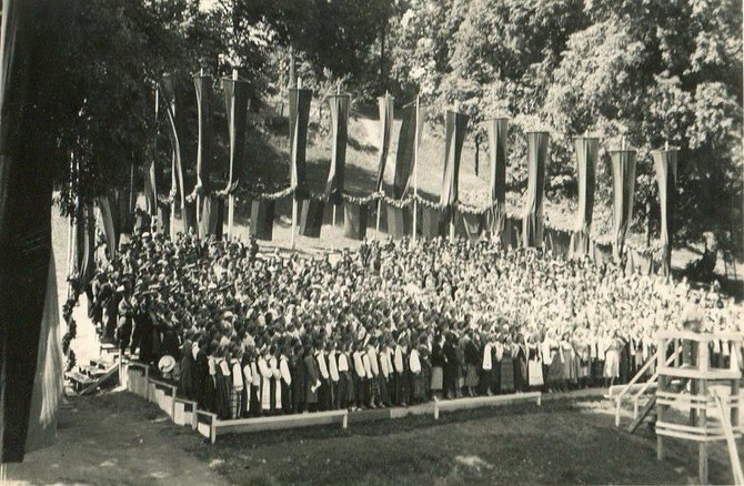 epaveldas.lt nuotr./1924 m. Dainų šventė