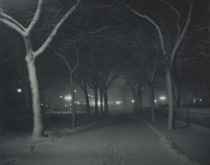 Niujorko modernaus meno muziejaus nuotr./Josepho Stieglitzo nuotrauka „Šalta naktis“