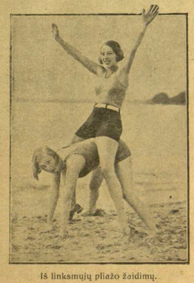 epaveldas.lt nuotr. /Vasarotojai, leidinys „Pliažas“ 1931 m.
