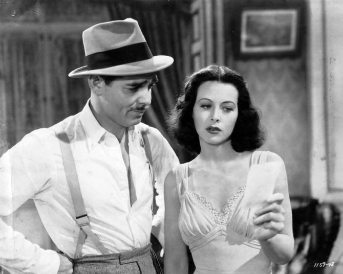 Wikimedia Commons nuotr./Hedy Lamarr ir Clarkas Gable'as, 1940 m. 