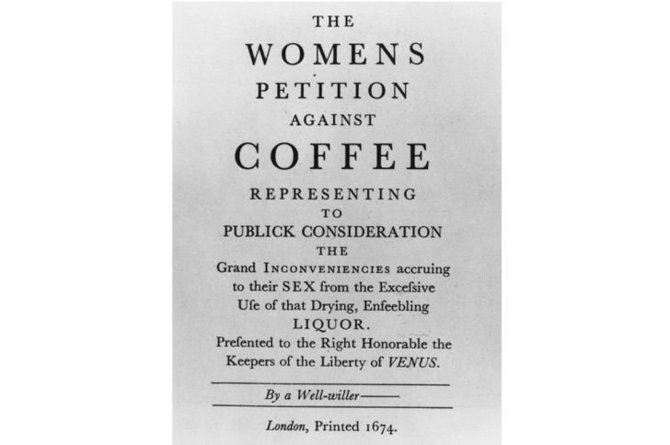 Wikimedia Commons nuotr./Moterų peticija prieš kavą