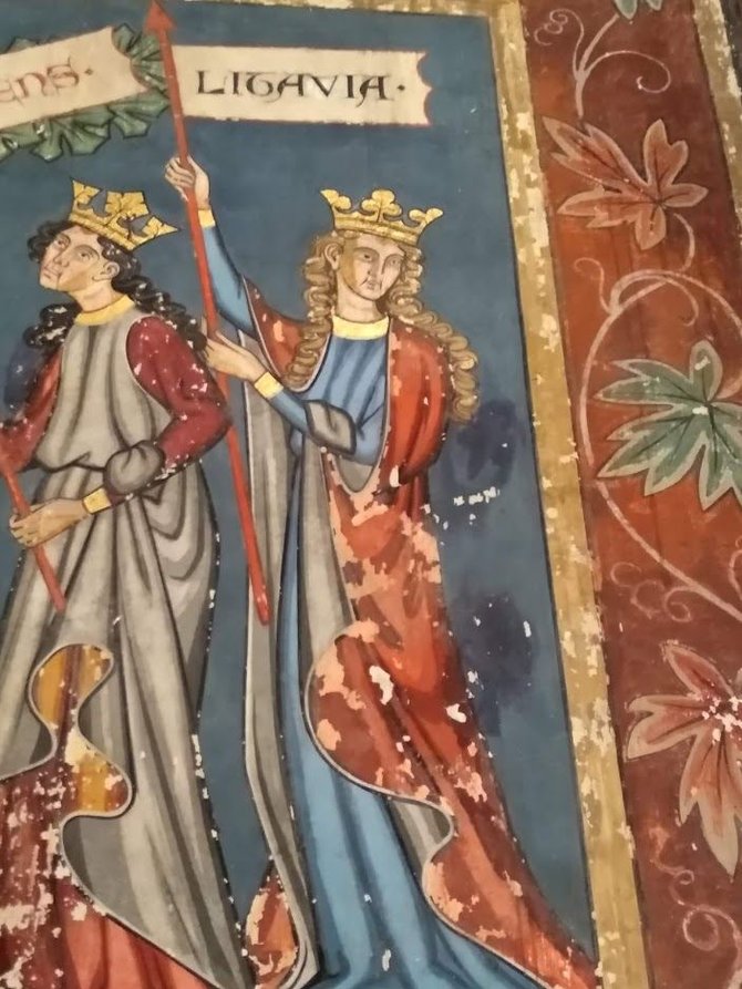 Ugniaus Antanavičiaus nuotr./Lietuva freskoje Strasbūro bažnyčioje