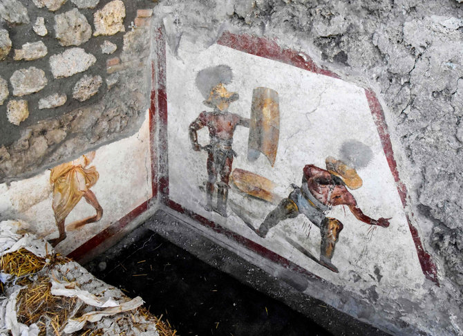 AFP/„Scanpix“ nuotr./Pompėjoje rasta freska