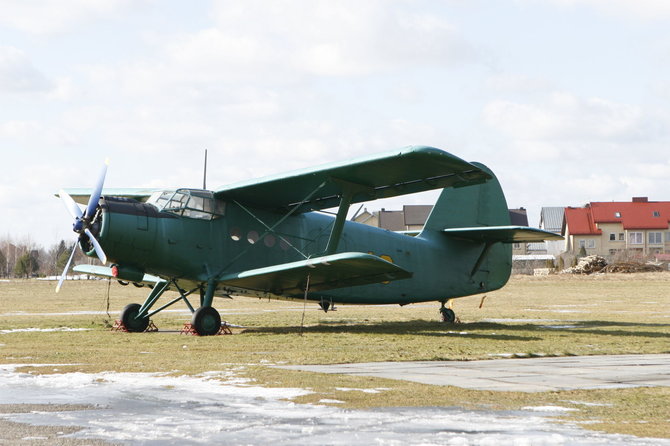 „Scanpix“ nuotr./Senas An-2 lėktuvas Panevėžio aerodrome