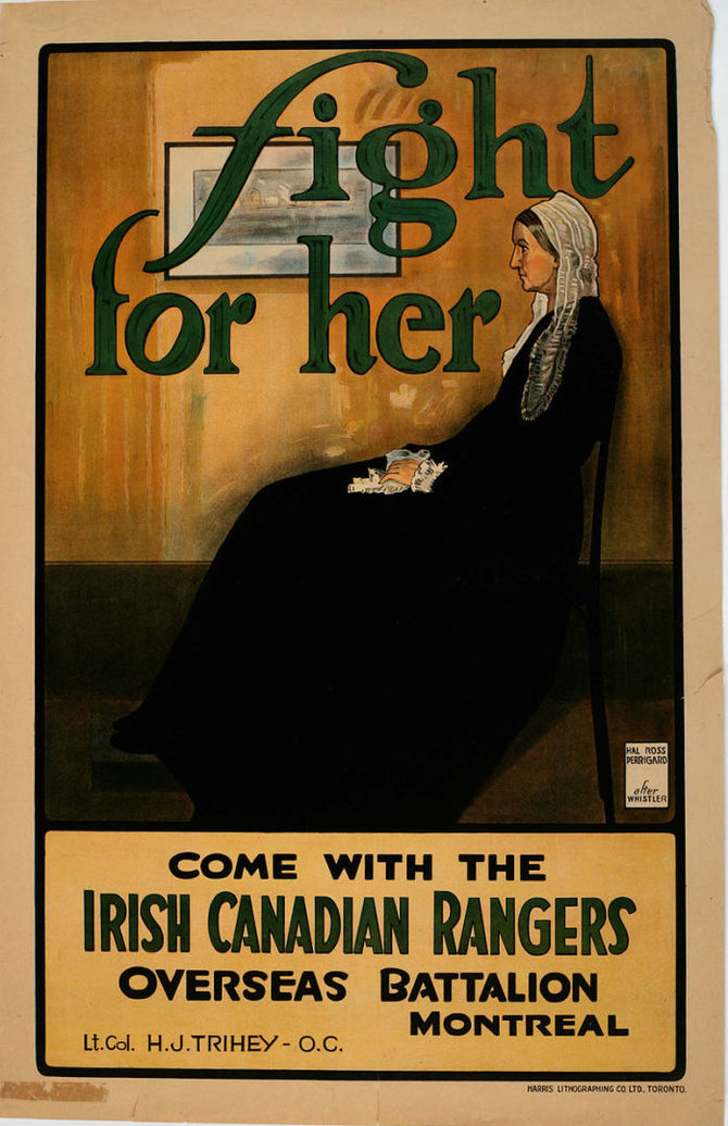 I pasaulinio karo paveikslas, kuriame pasitelkti „Whistlerio motinos“ motyvai