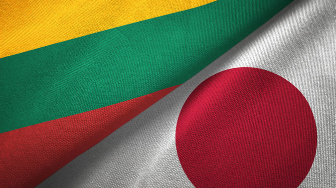 123RF.com nuotr./Lietuvos ir Japonijos vėliavos
