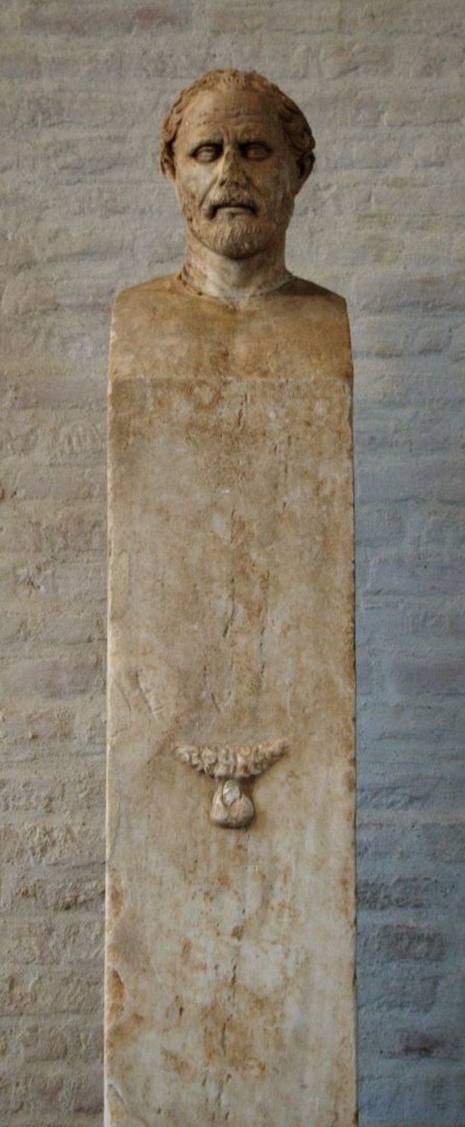Wikimedia Commons nuotr./Demosteno herma, maždaug 280 m. pr. Kr.