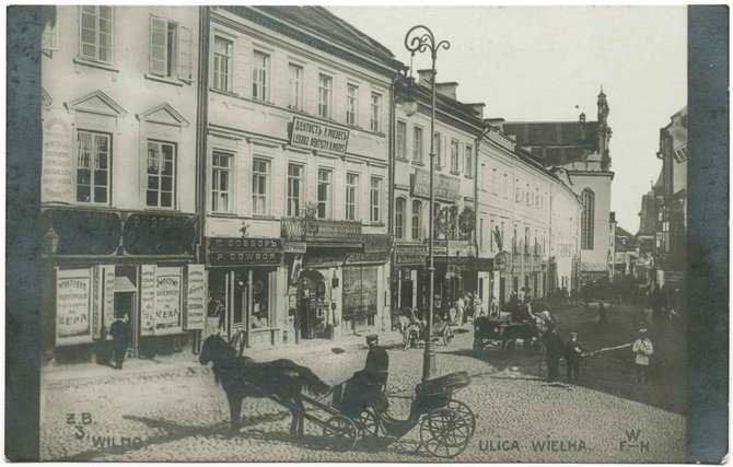 Vilniaus dailės muziejaus / epaveldas.lt pav. /Pilies gatvė 1912 m.