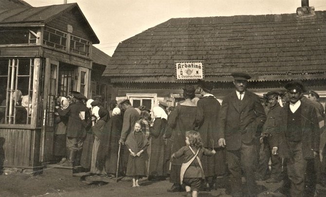 Lietuvos centrinio valstybės archyvo nuotr., eksponatas . P-08689/1920 m. Steigiamojo Seimo rinkimai Radviliškyje