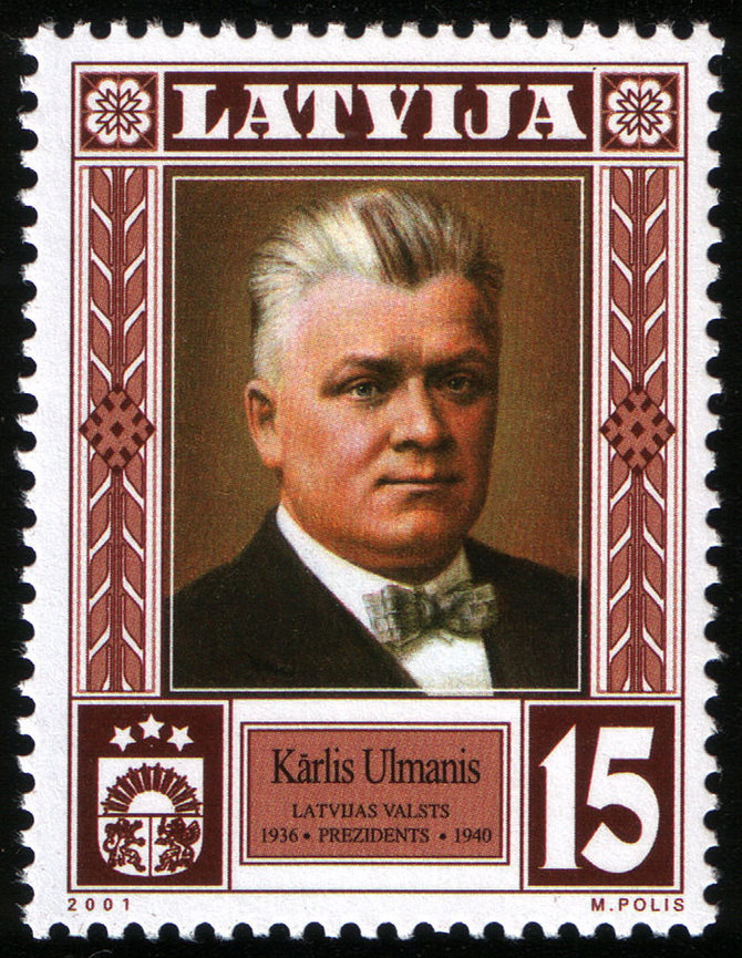 Wikimedia Commons nuotr./2001 m. pašto ženklas, skirtas K.Ulmaniui