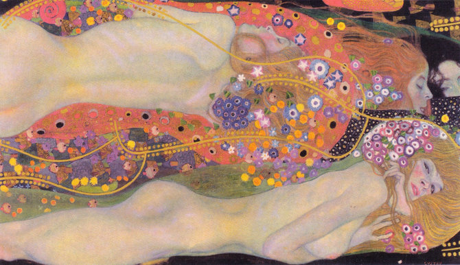 Wikimedia Commons / Public Domain pav./Gustavo Klimto "Vandens gyvatės II"