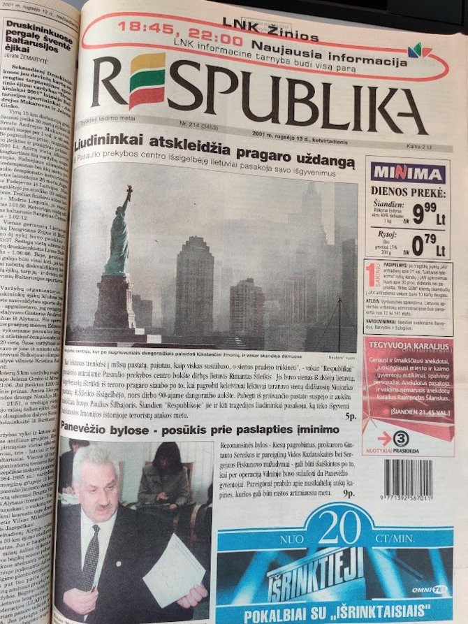 Ugniaus Antanavičiaus nuotr./„Respublikos“ viršelis rugsėjo 13 d.