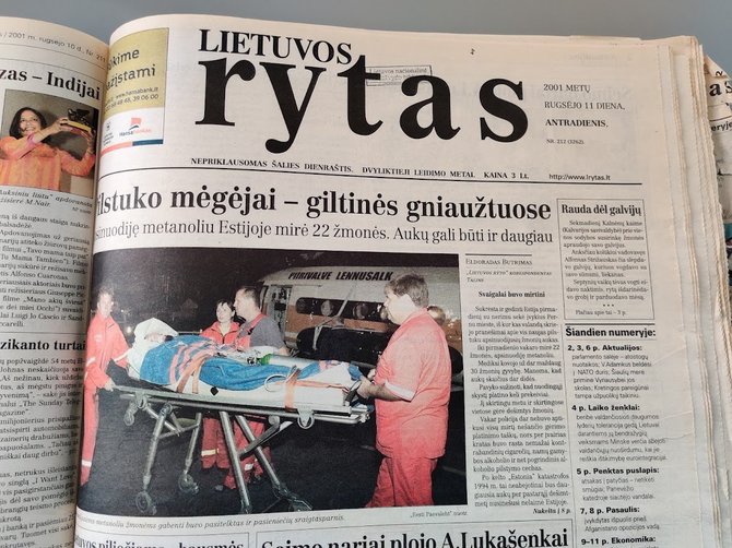 Ugniaus Antanavičiaus nuotr./„Lietuvos ryto“ viršelis rugsėjo 11 d.