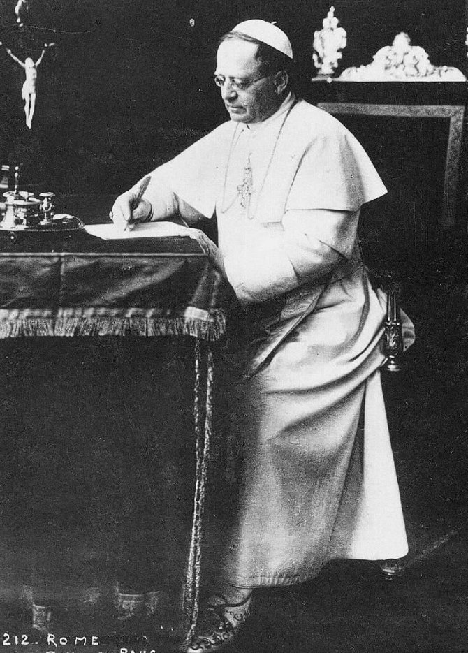 Nuotrauka iš Iš „Belgians art links and tools“/Popiežius Pijus XI apie 1930 m. 