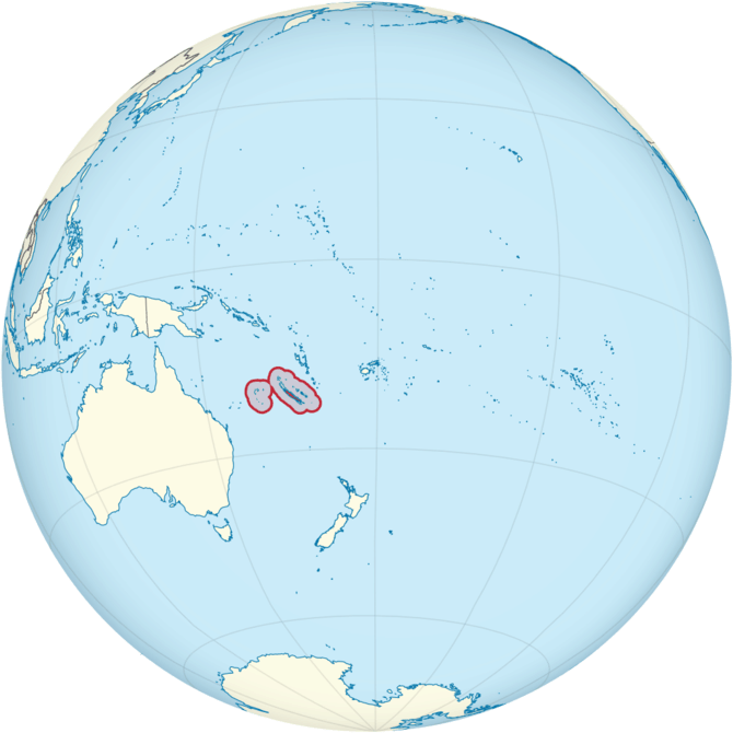 Naujoji Kaledonija žemėlapyje
