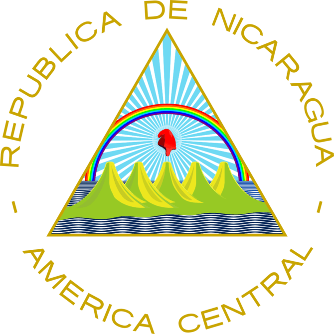 Nikaragvos herbas iš arčiau