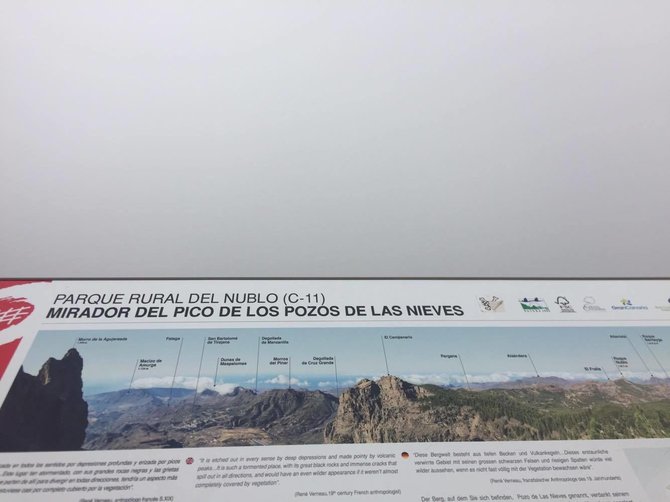 Vaizdas nuo aukščiausios Gran Kanarijos viršūnės