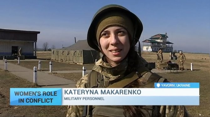 Ukrainoje kariaujančios moterys