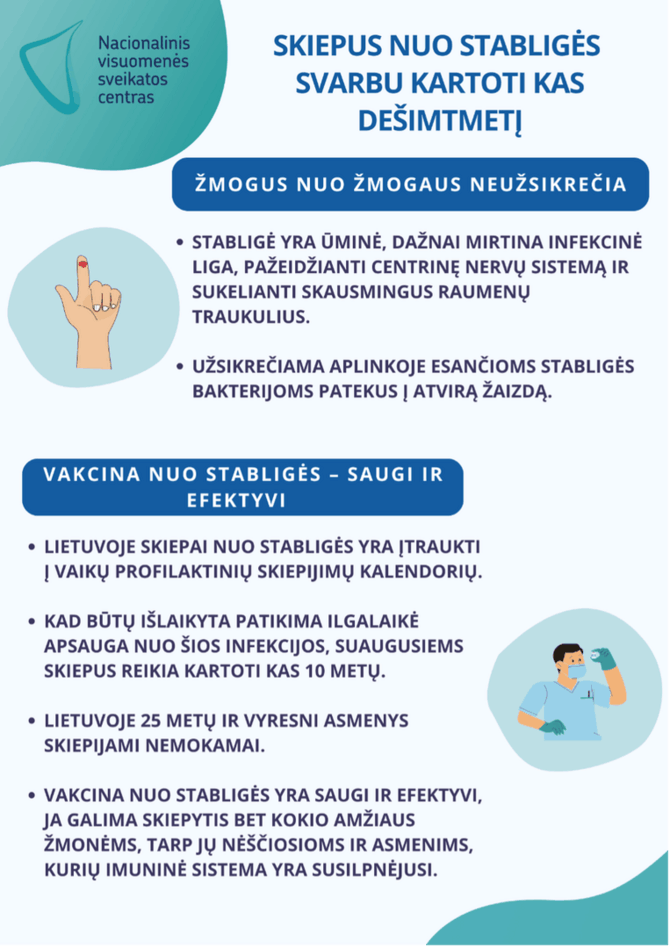 NVSC informacija/Skiepai nuo stabligės