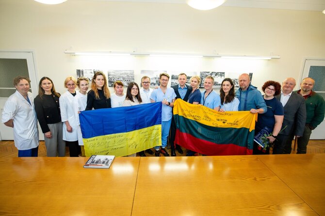 Pranešimo aut. nuotr./Iš misijos Ukrainoje sugrįžo Kauno klinikų medikų ir slaugytojų komanda