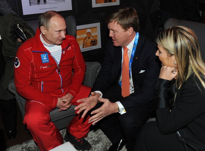 „Scanpix“ nuotr./Vladimiras Putinas su Willemu Alexanderiu
