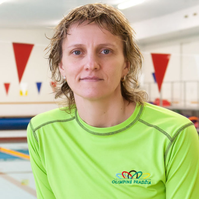 „Olimpinės pradžios“ nuotr./Plaukimo trenerė Lina Bielinienė